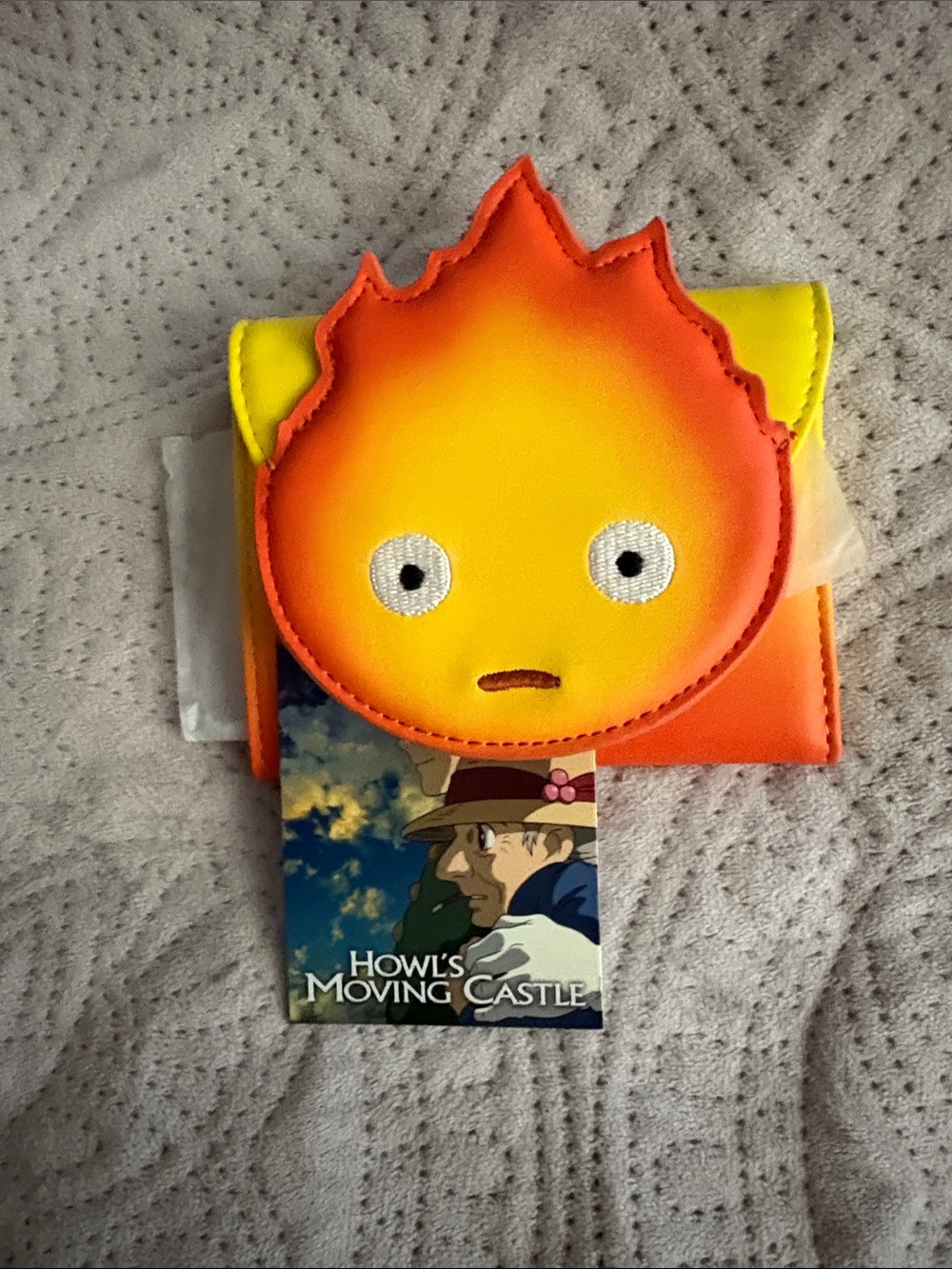 Bag + Wallet - Howl's Moving Castle Calcifer Flame- NWT- Studio Ghibli